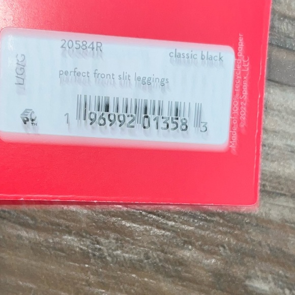 NWT Spanx Perfect Front slip leggings in classic black Large - Picture 4 of 4